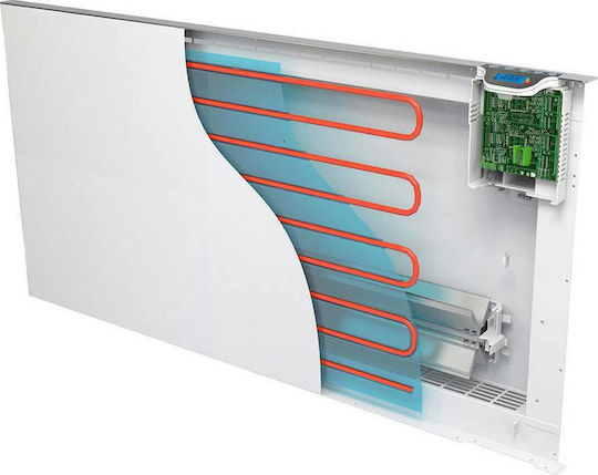 Radialight Klima 10 Konvektorheizung Wand 1000W mit elektronischem Thermostat 79x50.4cm Weiß
