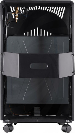 United UHG-842 Ceramic Gas Heater 4200W Black 42x35.5x73.5cm
