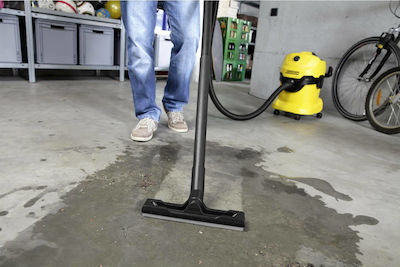 Karcher WD 4 Nass- und Trockensauger Flüssigkeiten / Feststoffe 1000W mit Behälter 20Es
