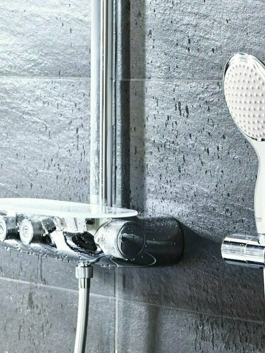 Grohe Smart Control Στήλη Ντουζ με Μπαταρία 109cm Ασημί