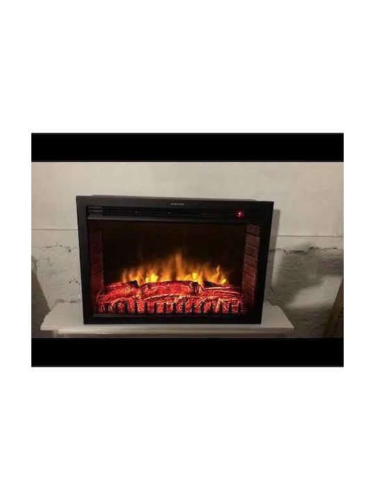 Hitense HSF-4K2 Επιτοίχιο Ηλεκτρικό Τζάκι 2000W 76.2x53.7cm Μαύρο