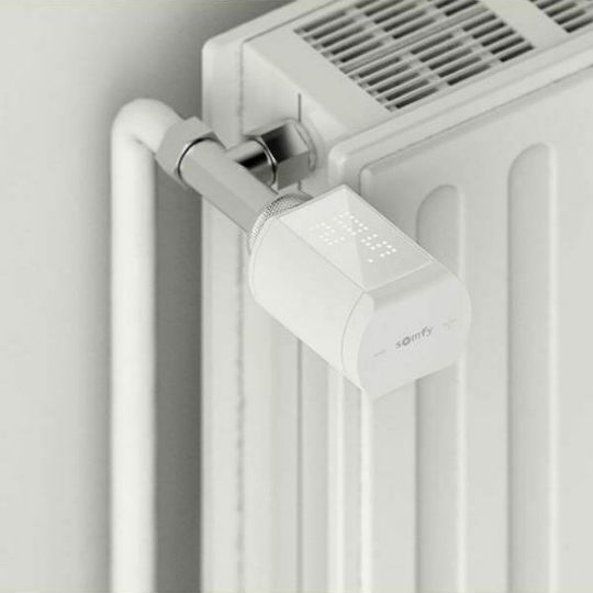Somfy IO Ηλεκτρονική Θερμοστατική Κεφαλή με Wi-Fi για Σώμα Καλοριφέρ 1τμχ