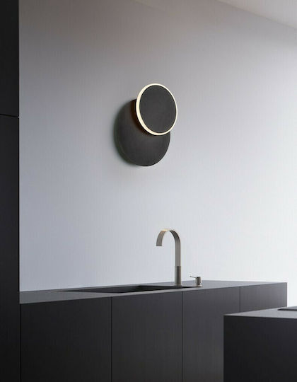 Leggenda Modern Lamp Wall with Integrated LED and Warm White Light Black 25cm