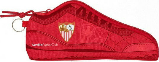 BigBuy Sevilla Futbol Club Pencil Case with 1 Compartment Red