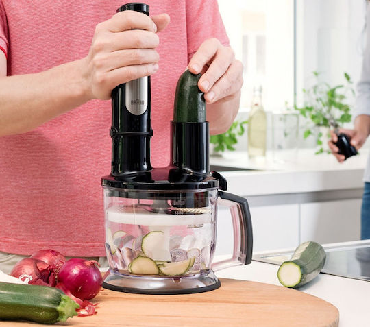 Braun MultiQuick 7 Ръчен Блендер с Неръждаема Пръчка 1000W Черен
