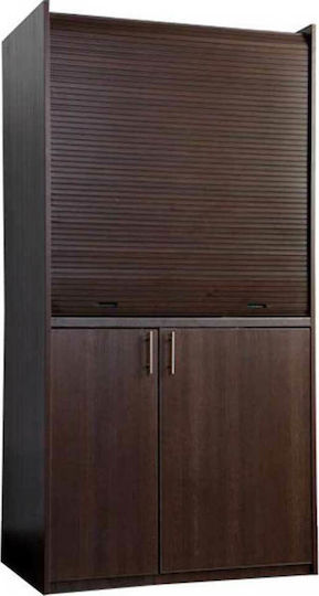 Silver K105 K105-Cherry Kitchenette with Left Sink Bowl 105x65x209cm Cherry