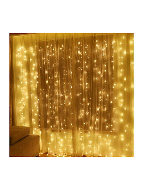 240 Lights LED 3m. Warm White type Curtain 1pcs