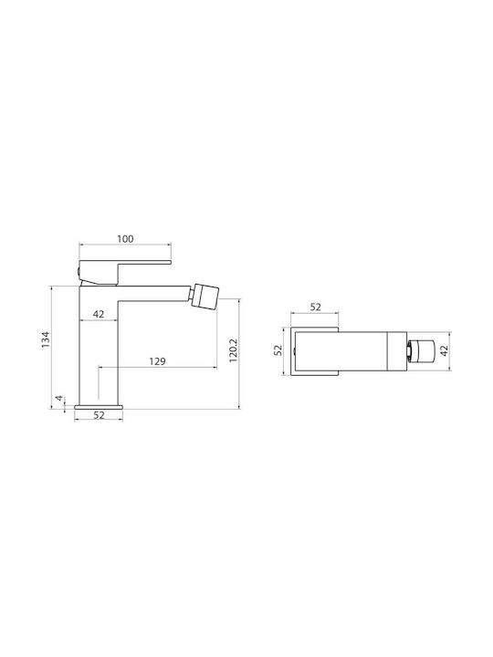 Karag Delos Bidet Faucet Black