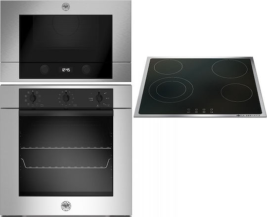 Bertazzoni F60 9 MOD E K X + P60 4V M2 LAG GN +F38 3 MOD MW S X Εντοιχιζόμενο Σετ Οικιακών Συσκευών