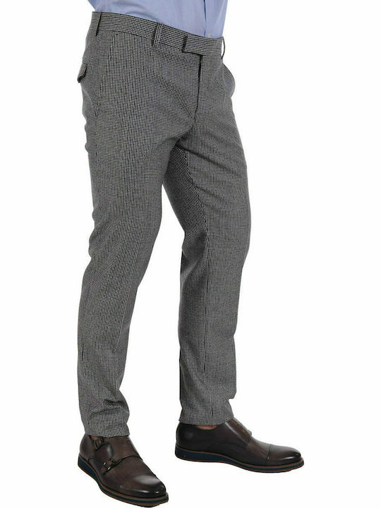 TOM FRANK CHINO TROUSERS MICRO DESIGN BL-118 GREY