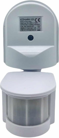 Elmark Wired Infrared Motion Sensor 180° Detection Angle Scope 12m