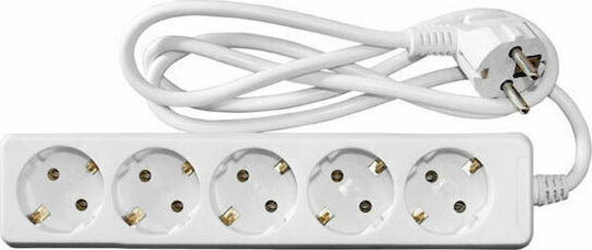 G05 Power Strip 5 Positions with Cable 1.5m 5pcs