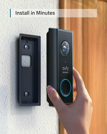 Eufy Wireless Wi-Fi Door Bell Compatible with Alexa and Google Home Black