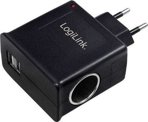 LogiLink Steckdosenadapter für Griechenland mit 1 USB-Stecker