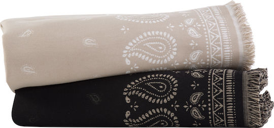 Nef-Nef Homeware Panter Ριχτάρι Πολυθρόνας Ζακάρ 170x180εκ. Ecru