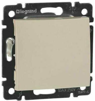 Legrand Valena Life 01 Recessed Electrical Lighting Wall Switch no Frame Basic Ivory 774301