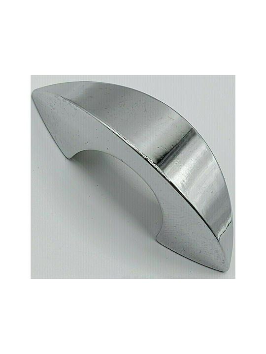 Italian furniture handle EUREKA 0936-032-INO chrome glossy dimension 3,2cm