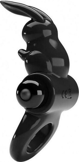 Pretty Love Exciting Ring Vibrating Cockring Black