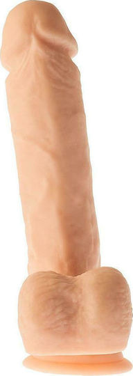 Dream Toys Mr Dixx Macho Max Glass Dildo with Balls and Suction Cup Flesh 21cm