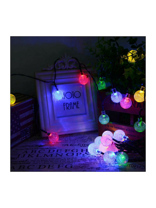 30 Λαμπάκια LED 4.25μ. RGB Μπαταρίας σε Σειρά