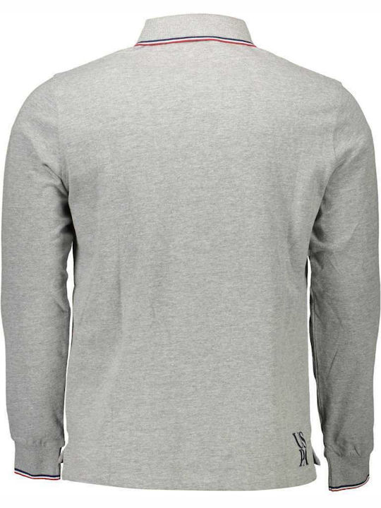 U.S. Polo Assn. Men's Long Sleeve Blouse Polo Gray