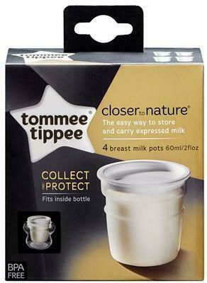 Tommee Tippee Closer To Nature Δοχεία Αποθήκευσης Μητρικού Γάλακτος 60ml 4τμχ