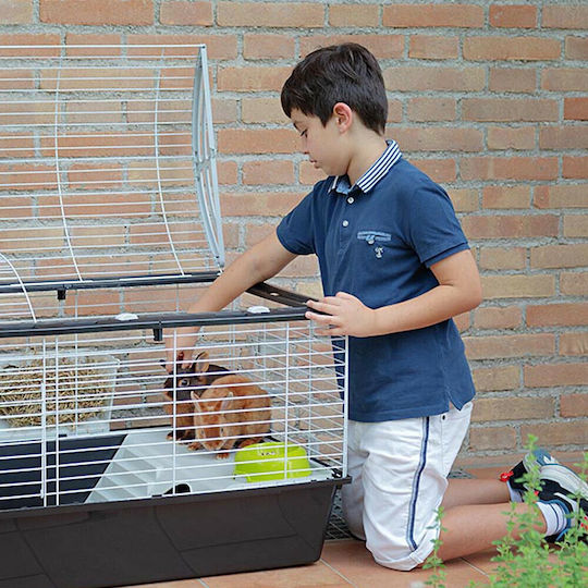 Ferplast Casita 120 Nagerkäfig für Kaninchen und Meerschweinchen 119x58x60cm