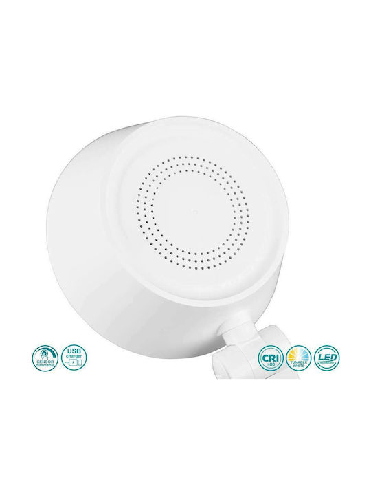 Trio Lighting Ava LED Φωτιστικό Γραφείου με Σπαστό Βραχίονα σε Λευκό Χρώμα