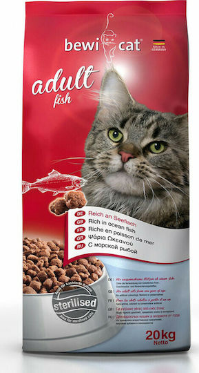 Bewi Adult Fish Trockenfutter für erwachsene sterilisierte Katzen mit Fisch 20kg