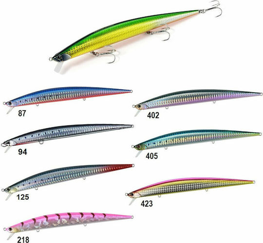 Duo Tide Minnow Slim Flyer 175 Künstlicher Köder Schleppfischen 17.5Stück/29gr 402 Inada Verde