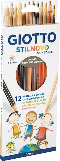 Giotto Stilnovo Skin Tones Комплект цветни моливи 12бр Пакет от 1 опаковки
