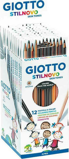 Giotto Stilnovo Skin Tones Комплект цветни моливи 12бр Пакет от 1 опаковки