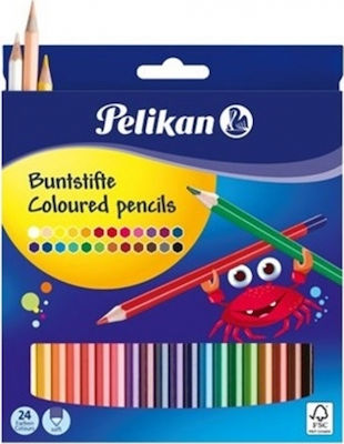 Pelikan Pencils Set Τριγωνικές Λεπτές 24pcs