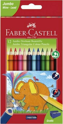 Faber-Castell Jumbo Maxi Coloured Pencils Set 12pcs