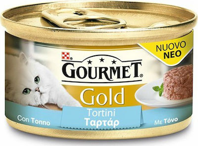 Purina Gourmet Gold Wet Food for Adult Cats In Can with Tuna Ταρτάρ 24pcs 85gr