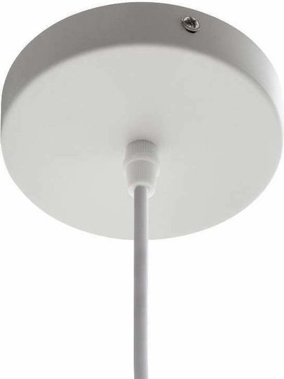 Atmosphera Liby Pendant Light Beige Boho Grid with Socket E27 40x38x38cm