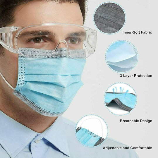 Shengquan Disposable Surgical Mask Type IIR Light Blue 10pcs