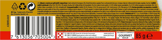 Gourmet Wet Food for Adult Cats in Can with Beef 85gr "Delight of the Sauce" with Beef