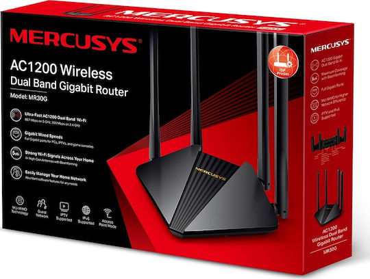 Mercusys MR30G v1 Wireless Router Wi‑Fi 5 with 2 Gigabit Ports