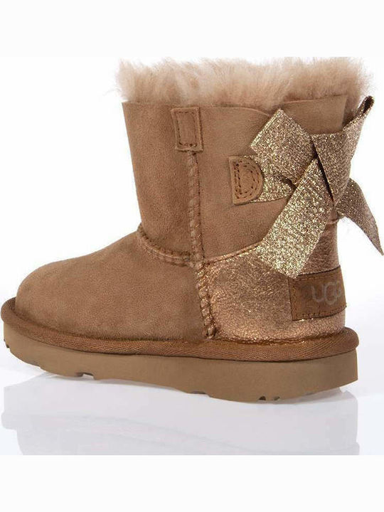 1123617 Suede Kids Boots Brown