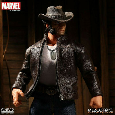 Mezco Toys Marvel: Logan Wolverine Action Figure height 16cm in Scale 1:12