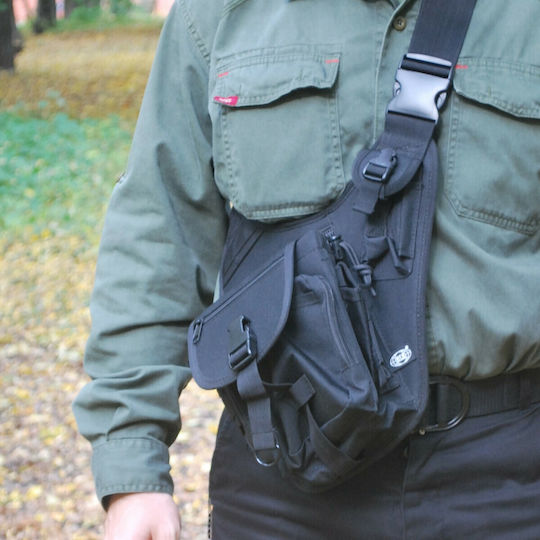 MFH Shoulder Bag Military Pouch Shoulderbags made of Polyester Black