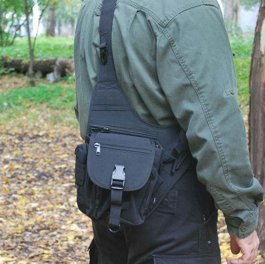 MFH Shoulder Bag Military Pouch Shoulderbags made of Polyester Black