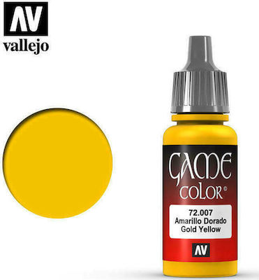 Acrylicos Vallejo Game Modellbau Farbe Gold Yellow 17ml 72.007