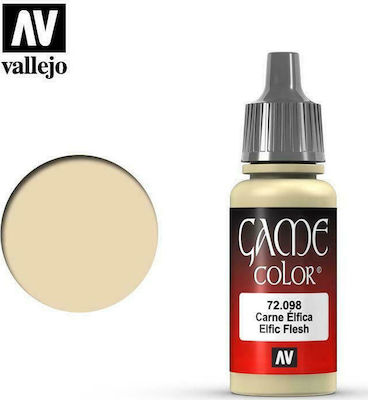 Acrylicos Vallejo Game Modellbau Farbe Elfic Flesh 17ml 72.098