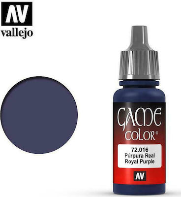 Acrylicos Vallejo Game Model Making Paint Royal Purple 17ml 72.016