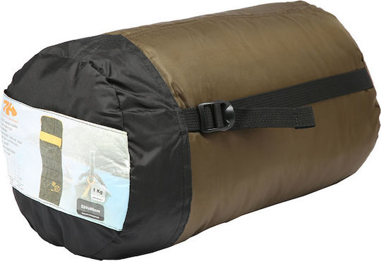 Seven Heaven Schlafsack Einzeln 2 Jahreszeiten Tribal Olive Brown