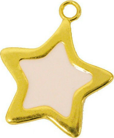Metallic Decorative Element for Wedding Favors Metallic Star Gold Enamel 3.8x4.5cm 1pcs (Various Designs or Colors)