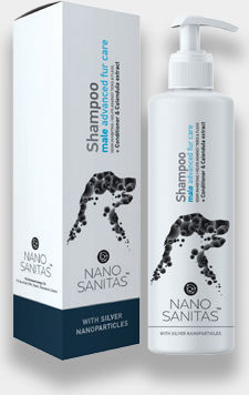 Nanosanitas Silver Male Advanced Fur Care Σαμπουάν Σκύλου με Μαλακτικό 250ml