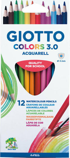 Giotto Colors 3.0 Acquarell Watercolour Pencils Set 12pcs